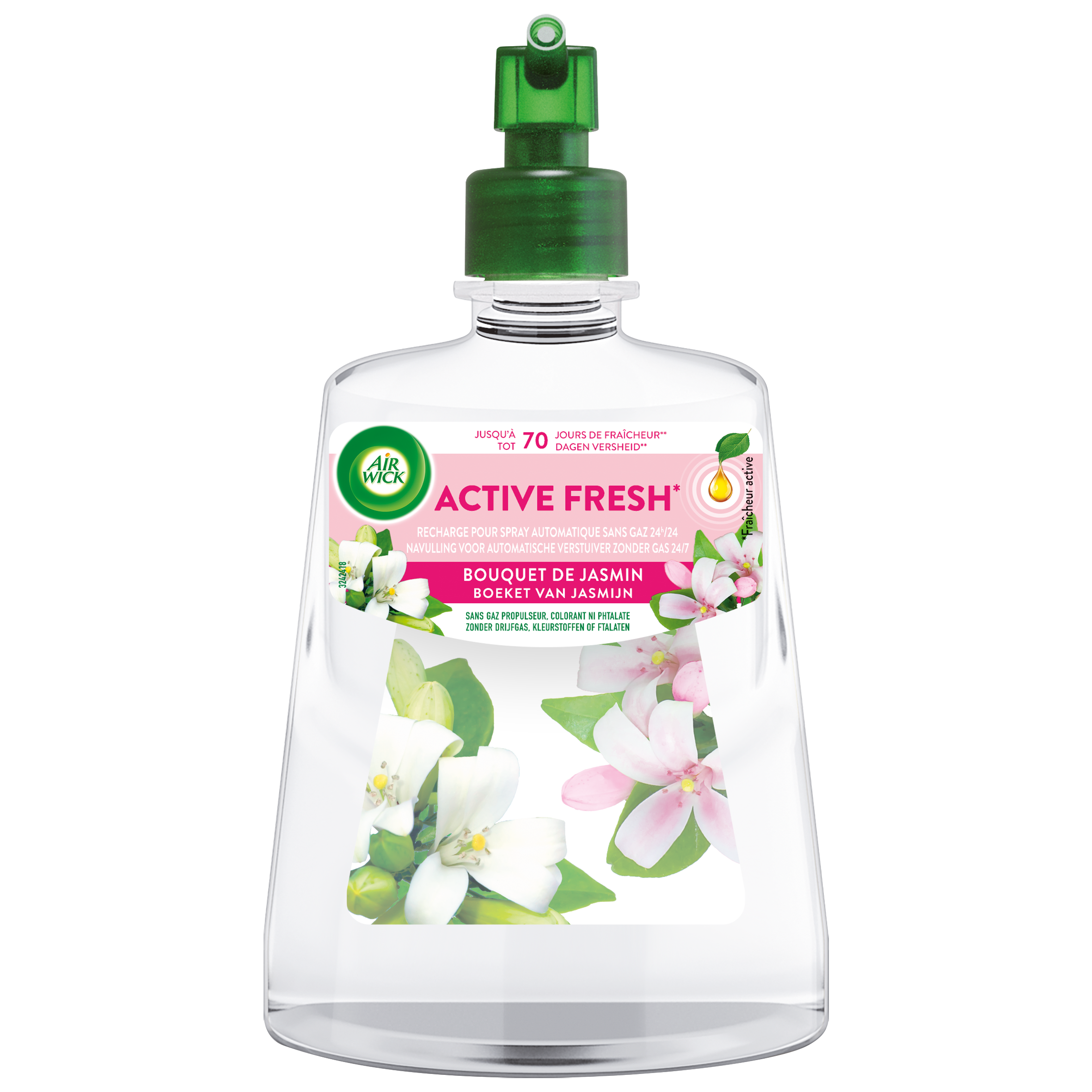 Désodorisant Automatique Sans Gaz Bouquet de Jasmin Active Fresh AIR WICK